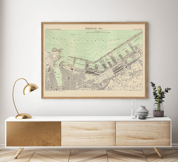 Map of Marseille 1885