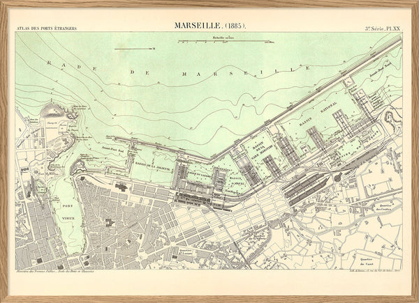 Map of Marseille 1885
