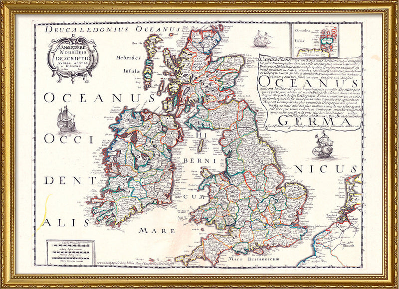 Map of the Bristish Isles, 1650