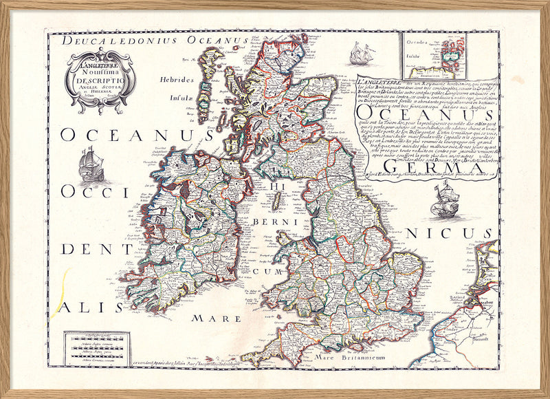 Map of the Bristish Isles, 1650