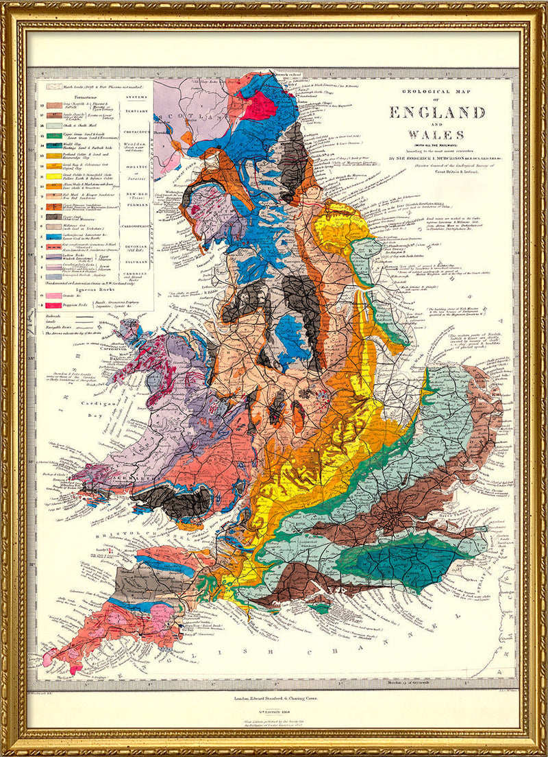 Geological Map of England and Wales 1872