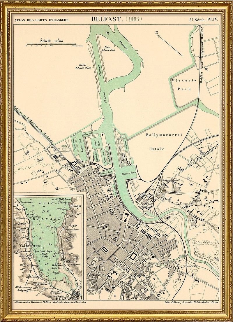 Map of Belfast 1888