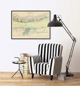 Map of Liverpool, England 1885