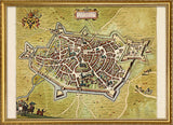 Medieval City Map of Cambrai 1699