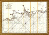 Vintage Nautical Chart of the Coast of Bretagne #1