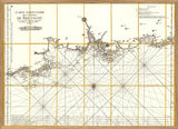 Vintage Nautical Chart of the Coast of Bretagne #1