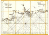 Vintage Nautical Chart of the Coast of Bretagne #1