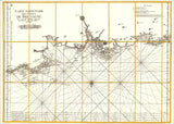 Vintage Nautical Chart of the Coast of Bretagne #1