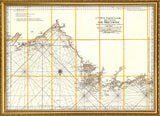 Vintage Nautical Chart of the Coast of Bretagne #2