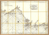 Vintage Nautical Chart of the Coast of Bretagne #2