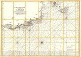 Vintage Nautical Chart of the Coast of Bretagne #3