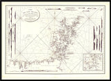 Vintage Nautical Chart of the Orkney Islands