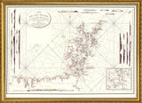 Vintage Nautical Chart of the Orkney Islands