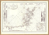 Vintage Nautical Chart of the Orkney Islands
