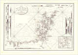 Vintage Nautical Chart of the Orkney Islands