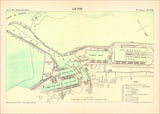 Vintage City Map of Leith Harbour, Edinburgh 1884