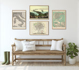 Vintage City Map of Parma, 1840