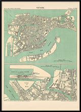 Map of Venice, Italy 1887