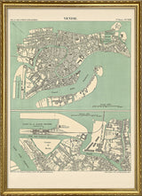 Map of Venice, Italy 1887