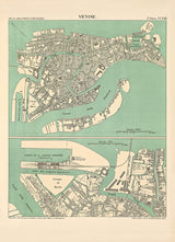 Map of Venice, Italy 1887