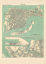 Map of Venice, Italy 1887