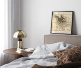 Vintage City Map of Rome, 1850