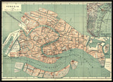 Vintage City Map of Venice, 1886