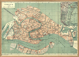 Vintage City Map of Venice, 1886