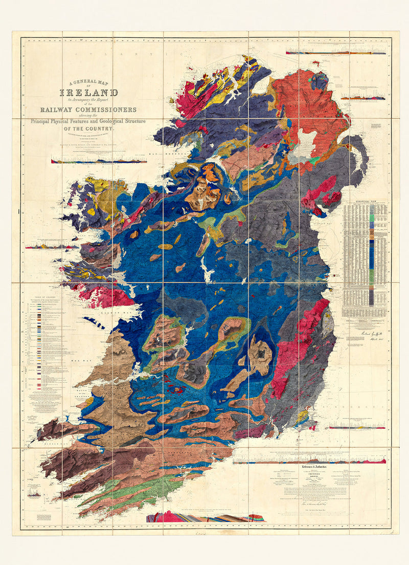 A General Map of Ireland, Geologically coloured