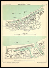 Map of Bremerhafen, Germany 1878