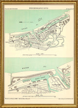 Map of Bremerhafen, Germany 1878