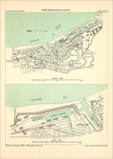 Map of Bremerhafen, Germany 1878