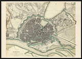 Vintage city Map of Hamburg
