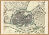 Vintage city Map of Hamburg