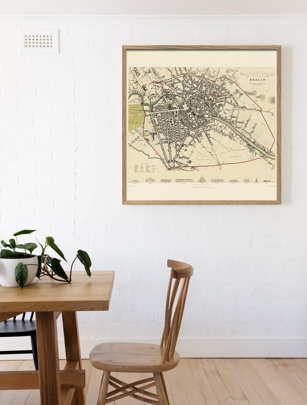 Vintage city Map of Berlin