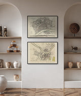 Vintage city Map of Dresden