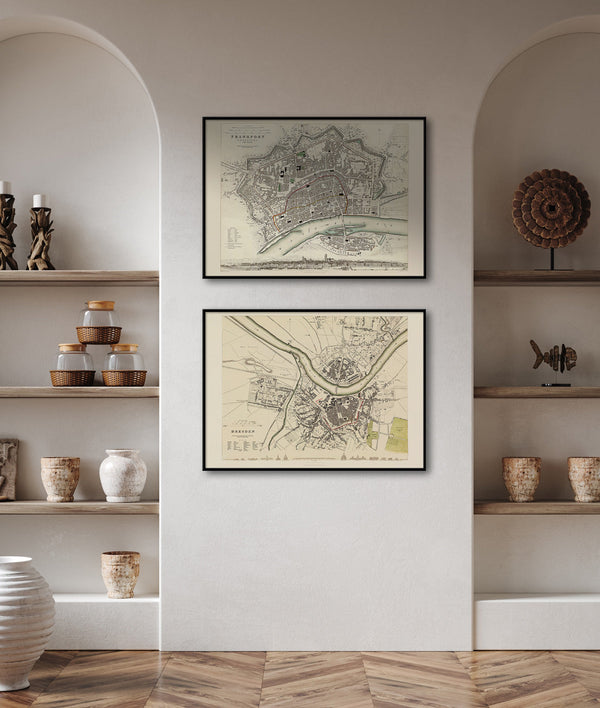 Vintage city Map of Dresden