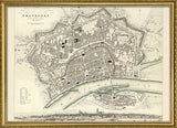 Vintage city Map of Frankfurt am Main