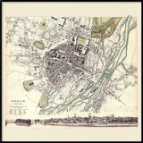 Vintage city Map of Munich