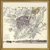 Vintage city Map of Munich