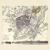 Vintage city Map of Munich