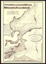 Vintage Nautical Chart of the Bay of Lübeck