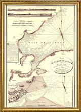 Vintage Nautical Chart of the Bay of Lübeck
