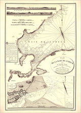 Vintage Nautical Chart of the Bay of Lübeck