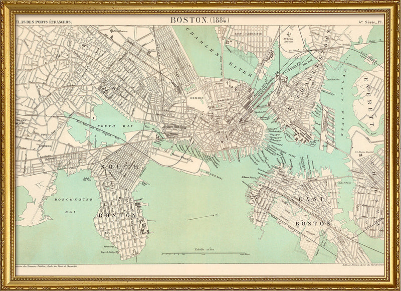 Map of Boston, 1884