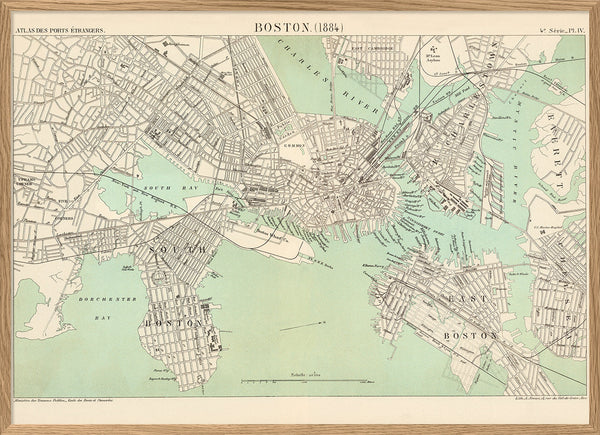 Map of Boston, 1884