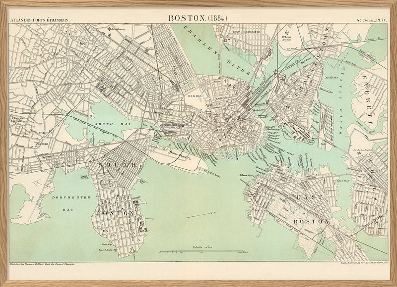 Map of Boston, 1884