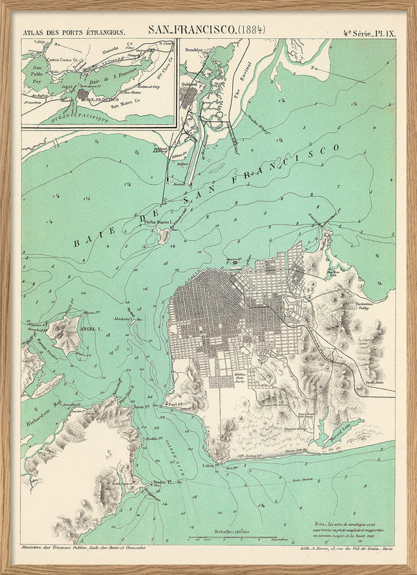 Map of San Francisco, 1884