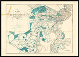 Vintage Map of Boston