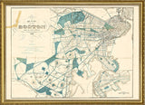 Vintage Map of Boston